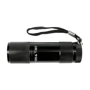 Yato 9 LED Aluminium Flashlight With Batteries, YT-08570