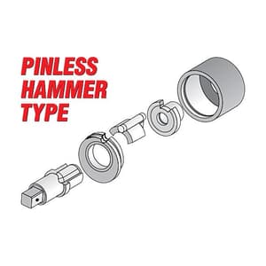 Yato 1 Inch / 2600 Nm Short Anvil Pneumatic Pineless Hammer Impact Wrench, YT-0959