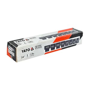 Yato 8 Pcs Hexagonal Impact Socket Set (3/4 inch Sq. Drive), YT-1115