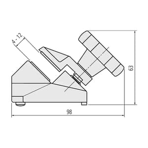 Mitutoyo 0 - 50 mm Fixed Angle Type Micrometer Stand, 156-105-10
