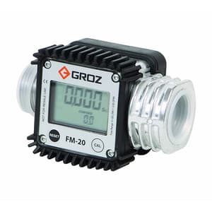Groz 5 - 120 LPM Heavy Duty Digital Fuel Meter, FM/20/0-1/BSP