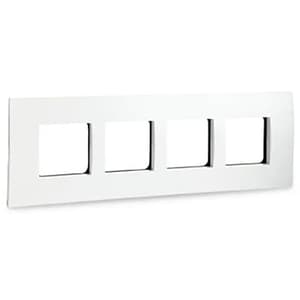 Schneider Electric Opale 8 M Grid & 8 Module Cover Frame Horizontal - White (Pack of 5 Pcs), X0708