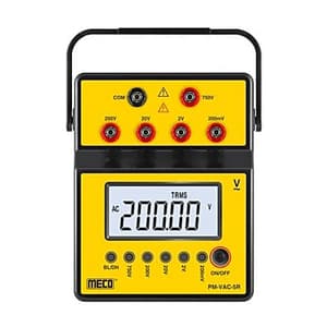 Meco 5 Digit AC TRMS Multi-Range Voltmeter, PM-VAC-5R