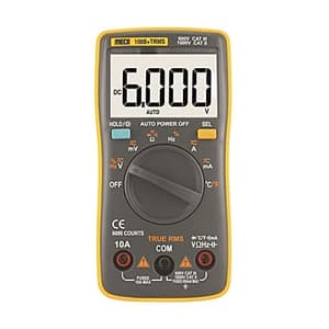 Meco 3-5/6 Digit / 6000 Count TRMS Autoranging Pocket Size Digital Multimeter, 108B+TRMS
