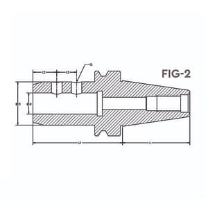 Tooltech BT-50 / 25 mm Bore Size Side Lock Holder