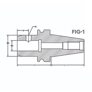 Tooltech BT-50 / 20 mm Bore Size Side Lock Holder
