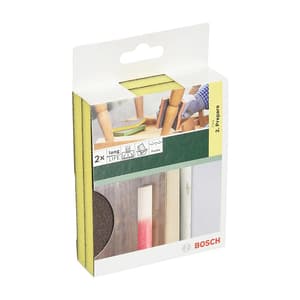 Bosch 68 x 120 x 13 mm DIY Contour Sanding Pad - Fine Grit (Pack Of 2 Pcs), 2 609 256 350