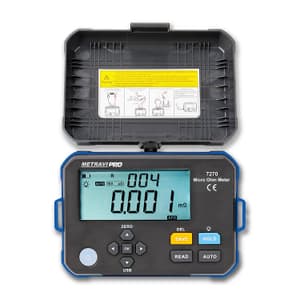 Metravi 0.001m - 300.0kOhms Range 1A Micro Ohms Meter with Data Logging, PRO 7270