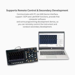 Metravi 100MHz / 1GSa/Sec Dual Channel Digital Storage Oscilloscope with Arbitrary Waveform Generator, DSO-6100AWG