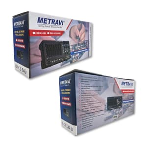 Metravi 100MHz / 1GSa/Sec Dual Channel Digital Storage Oscilloscope with Arbitrary Waveform Generator, DSO-6100AWG