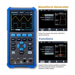 Metravi 40MHz / 250MSa/s Dual Channel Digital Handheld Oscilloscope, OM-40