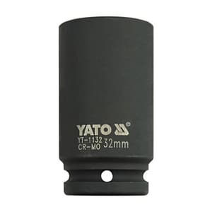 Yato 32 mm, 3/4 Inch Square Drive Hexagonal Deep Impact Sockets, YT-1132