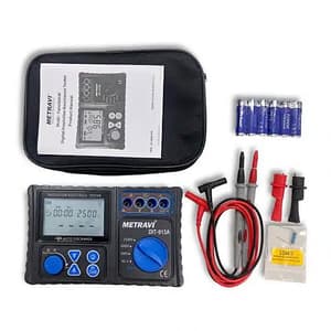 Metravi 500V - 2500V Rated Voltage Digital Insulation Resistance Tester, DIT-913A
