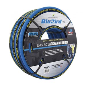 BluBird 15 Mtr / 19 mm  Double Braided Air Hose with Jack Hammer Fittings, ZA1915-JH
