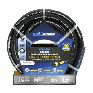 BluBird 10 Mtr / 10 mm Kevlar-Braided Pressure Washer Hose with Fittings, ZPW1010