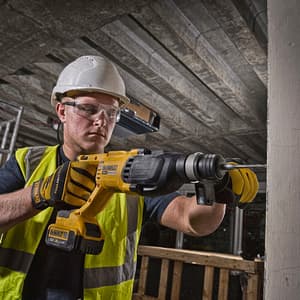 Dewalt 18V Li-ion 26mm SDS-Plus 3-Mode Cordless Hammer with Brushless Motor & 1x4.0Ah Battery, DCH133M1-QW