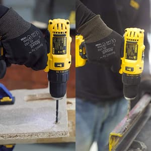 Dewalt 10.8V / 10mm XR Lithium-Ion Cordless Hammer Drill Driver with 2x2.0 Ah Batteries Included, DCD716D2-IN