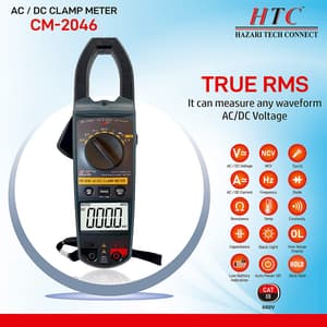 HTC 1000A AC / DC 2000 Count Clamp Meter with Backlight, CM-2046