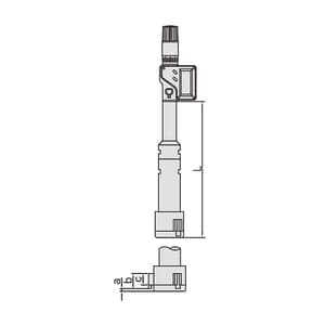 Insize 25 - 30 mm Digital Three Points Internal Micrometer with Setting Ring, 3127-30