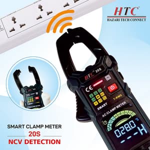 HTC 3-3/4 Digit / 6000 Counts AC Smart Clamp Meter, 20-S