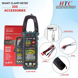 HTC 3-3/4 Digit / 6000 Counts AC Smart Clamp Meter, 20-S