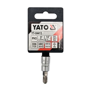 Yato PH3, 1/4 Inch Sq. Drive Sockets Bit, YT-04413