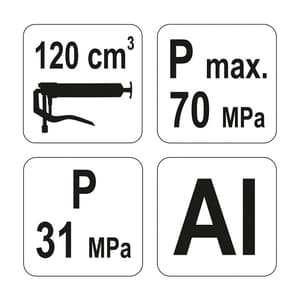 Yato 120 cc Lever Action Grease Gun, YT-0701