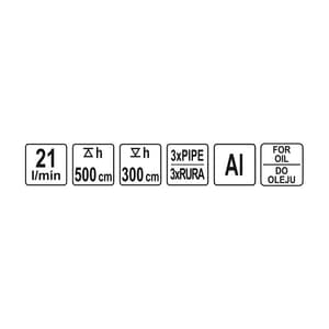 Yato Aluminum Hand Rotary Oil Pump, YT-07115