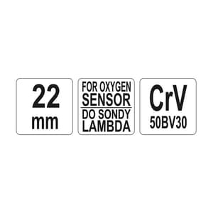 Yato 22 mm / 7/8 Inch O2 Sensor Socket, YT-1754