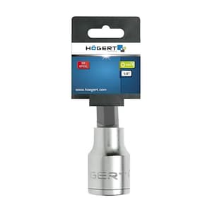 Hogert 17 mm, 1/2 Inch Sq. Drive Hex Bit Socket, HT1S732