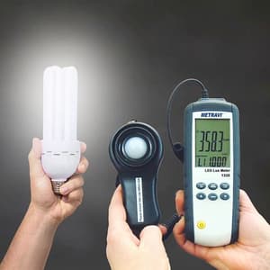 Metravi 0 - 40000 FC Auto-Ranging Digital LED Lux Meter (Measures In Lux & In Foot Candle), 1335