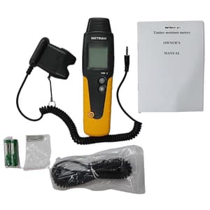 Metravi 6% - 100% Measuring Range Pin Type Digital Wood Testing Moisture Meter With Eight Moisture Calibrating Scales, MM-5