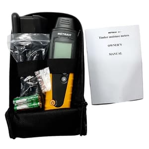 Metravi 6% - 100% Measuring Range Pin Type Digital Wood Testing Moisture Meter With Eight Moisture Calibrating Scales, MM-5