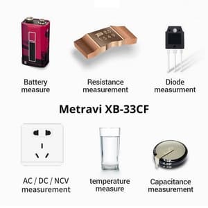 Metravi 6000 Counts / 1000V Digital TRMS Multimeter, XB-33CF