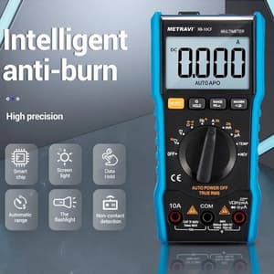Metravi 6000 Counts / 1000V Digital TRMS Multimeter, XB-33CF