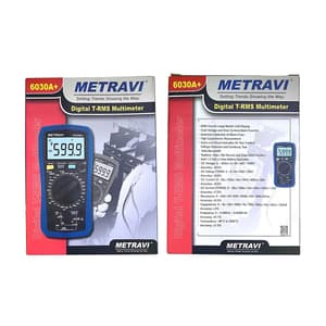 Metravi 6000 Counts / 1000V Digital TRMS Multimeter, 6030A+