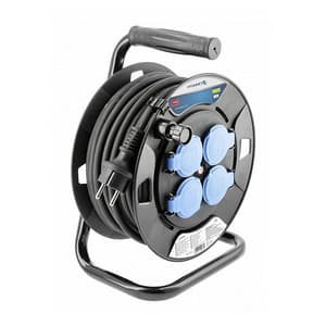 Hogert 30 Mtr / 3000W Drum Insulated Rubber Extension, HT1E721