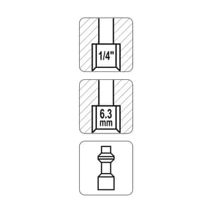 Yato 1/4 Inch Quick Coupler 1/4" F x 1/4" M, YT-2403