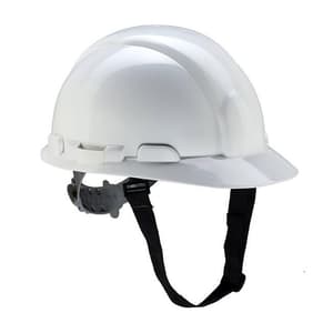Udyogi Proton 4000 Series Helmet With Textile Suspension & Slip Fit Adjustment (White), Proton 4001L