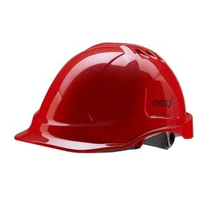 Udyogi Fusion 6000 Series Helmet With Plastic Suspension & Ratchet Fit Adjustment (Red), Fusion 6001LRX