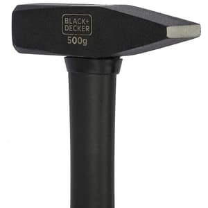 Black+Decker 500 Gms Metal Fiberglass Handle Din Hammer, BDHT51395