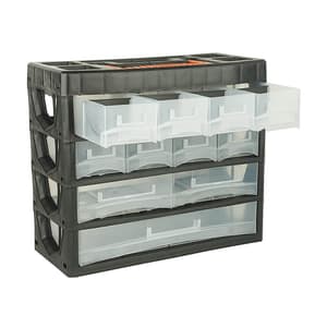 Black+Decker 11 Drawers Medium Portable Cabinet For Multi-Purpose Home / Tool Storage With Carry Handle, BDST73828-8
