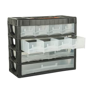 Black+Decker 11 Drawers Medium Portable Cabinet For Multi-Purpose Home / Tool Storage With Carry Handle, BDST73828-8