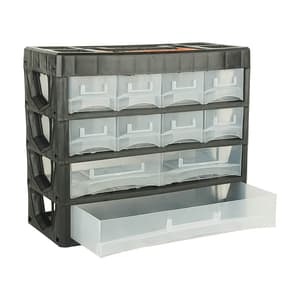 Black+Decker 11 Drawers Medium Portable Cabinet For Multi-Purpose Home / Tool Storage With Carry Handle, BDST73828-8