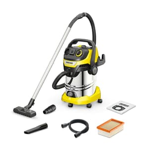 Karcher 30 Litre / 1300W WD6 P S V-30/6/22/T Wet & Dry Vacuum Cleaner (Stainless Steel), 1.628-360.0