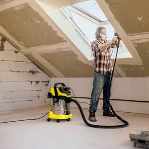 Karcher 30 Litre / 1300W WD6 P S V-30/6/22/T Wet & Dry Vacuum Cleaner (Stainless Steel), 1.628-360.0