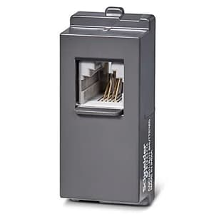 Schneider Electric Opale RJ 11 Telephone Outlet With Shutter - Coke Grey (Pack of 10 Pcs), AAKY4011