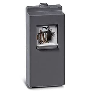 Schneider Electric Opale RJ 11 Telephone Outlet With Shutter - Coke Grey (Pack of 10 Pcs), AAKY4011