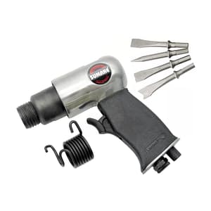 Sumake 150 mm Air Hammer with 4 Pcs Chisels (Round Shank), ST-2310/R
