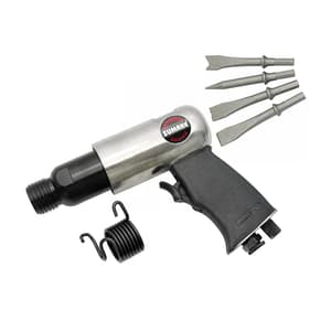 Sumake 190 mm Air Hammer with 4 Pcs Chisels (Round Shank), ST-2320/R